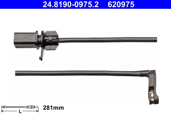 ADVERTENCIA CONTACTO PASTILLAS FRENO DESGASTE 24.8190-0975.2 PARA AUDI Q5/Sportback/Van A6/C8   Foto 2 de 4