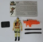 1994 GI JOE BATTLE CORPS FLINT V4 ACTION FIGURE/FILE CARD/MISSILE/LAUNCHER/STAND
