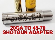 20GA to 45-70 Shotgun Adapter - Stainless Steel - Free Shipping!