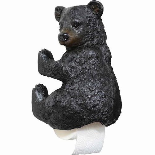 Black Forest Décor - Bear Cub Toilet Paper Holder for Home, Cabin, Lodge, Bat... - Picture 4 of 4