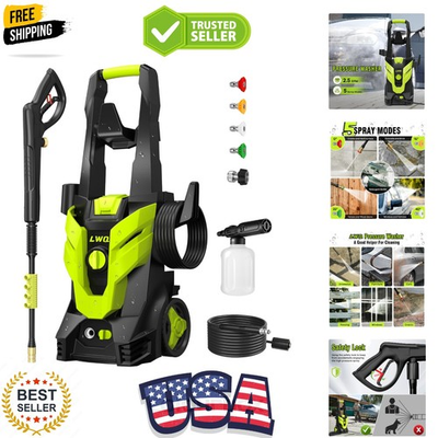 #ad Pressure Washer Portable Power Washer 4 Quick Connect Nozzles High Pressur... $379.99