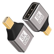 Mini DisplayPort to DisplayPort Adapter 2 Pack 8K DP 1.4 Bi-Directional