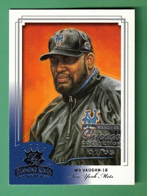 2003 DONRUSS DIAMOND KINGS MO VAUGHN MARCH 03 CHICAGO COLLECTION 01/05 METS