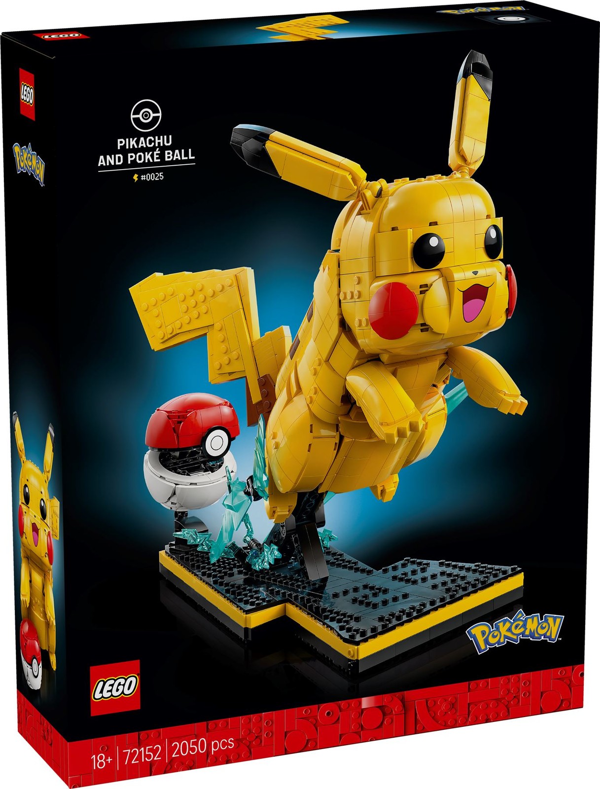 LEGO Pokémon Pikachu Figure (72152) Nintendo Gaming Building Toy Figurine