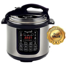 MegaChef 8 Qt Digital Stainless Steel Electric Pressure Cooker 84999676M