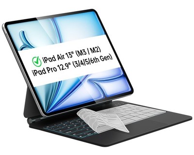 Otuoor iPad Air 13-inch 13(M3/M2)/Pro 12.9(6th/5th/5th/3rd), Black