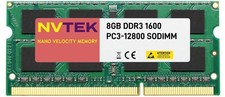 8GB DDR3 Laptop Memory RAM 1600MHz PC3-12800 SODIMM 204-Pin 1.35V Non-ECC