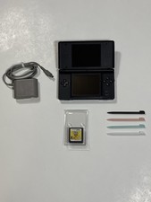 Nintendo DS Lite Black Handheld System USG-001 w/ AC Adapter Game & Stylus