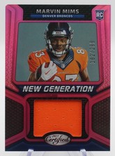 2023 Panini Certified New Generation Jersey Mirror Pink Mims NGJM-14 /299 Patch