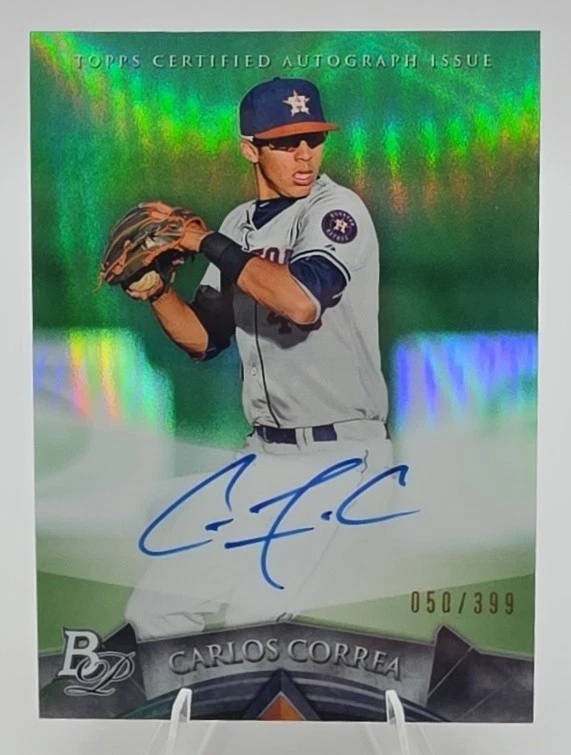 Bowman Carlos Correa Baseball Sports Trading Cards & Accessories