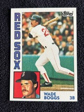 1984 Wade Boggs Topps Baseball Card #30 Boston Red Sox