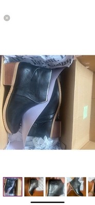 Hush Puppies Sienna Black Leather Boots - Women's Size 7.5