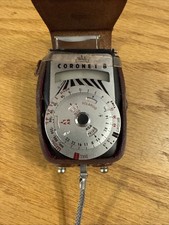 WALZ Coronet B Antique Light Meter With Leather Case UNTESTED