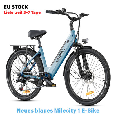 26 Zoll City E-Bike 36V 250W Motor 25km/h Elektrofahrrad 7-Gänge Herren Damen