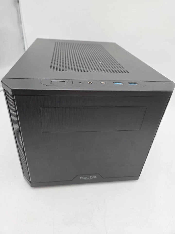 Fractal Design Core 500 Mini-ITX Small Form Factor SFF Aluminium PC Case Black - Image 2 of 4