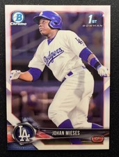 2018 Bowman Chrome Prospects #BCP19 Johan Mieses 1st Bowman Dodgers
