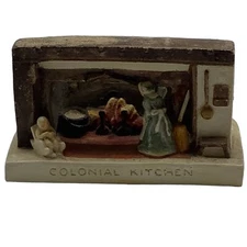 Sebastion Miniature  "Colonial Kitchen" Figurine Vintage Collectible Home Decor