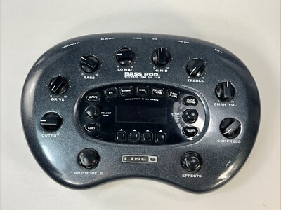 Line 6 BASS POD Bass Guitar Multi-Effects Processor for parts repair read