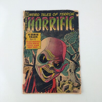 Horrific #12 Weird Tales of Terror (1954) Pre-Code Golden Age Horror Poor