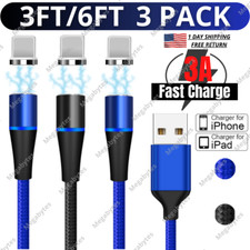 USB Magnetic Fast Charger Cable Micro Charging Cord For iPhone 14 13 12 11 XR SE