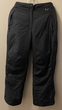 SLALOM SKI/SNOW BOARDING PANTS Black Insulated Women  s Medium Regular Length