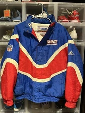 VTG 90’s Apex One NFL Pro Line New York Giants Puffer Jacket Mens Sz S Needs Zip