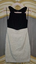 Beautiful Black n Beige Work, Cocktail or special occasion Dress S