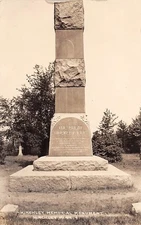 D29/ Hinckley Minnesota Real Photo RPPC Postcard c1920s Fire Disaster Monument 1