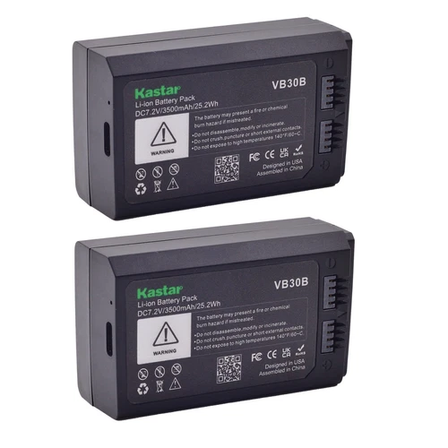Kastar VB30B Type-C Battery for GODOX VB30 VB-30 VB30B VB-30B V1PRO V1 Pro - Picture 6 of 8