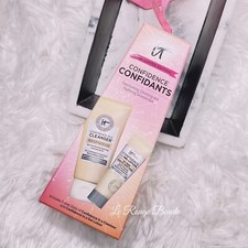 IT Cosmetics Confidence in a Cleanser Gel Lotion moisturizer Set Travel size