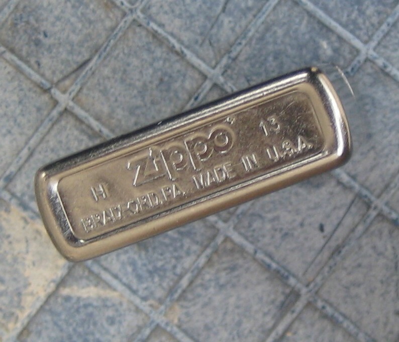 ZIPPO lighter H 13 chrome Bradford PA. MADE IN U.S.A. | eBay