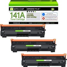 3PK 141A Replacement Toner Cartridges for HP M110w M139w M140w Black, 950Pages