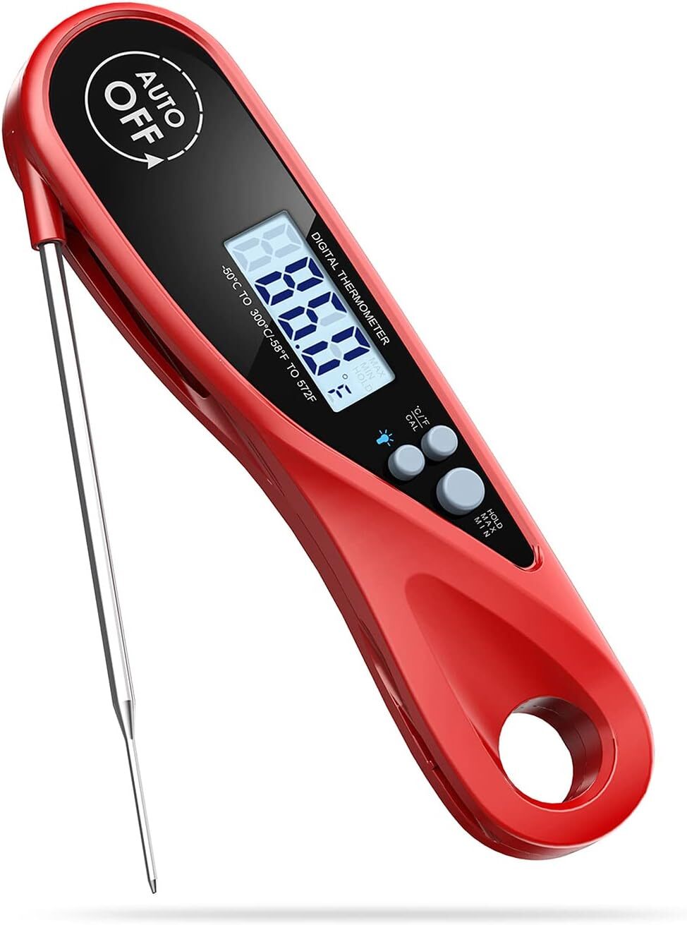 Instant Read Digital Meat Thermometer with Backlight & Magnet-image