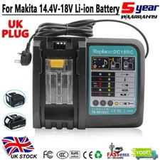 UK DC18RC Fast Charger For Makita 14.4V - 18V  Li-ion All Battery Charger BL1860