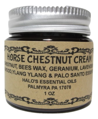 HORSE CHESTNUT PAIN CREAM TAMANU OIL 1 Ounce HALO'S ESSENTIAL OILS