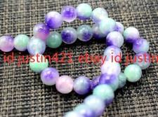 Natural 8mm Multi-color Kunzite Round Gemstone Loose Beads 15" AAA