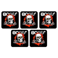 Powell Peralta Ripper Skateboard Sticker Bumper Sticker 5" Black 5-Pack Bulk Lot