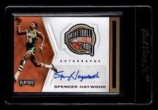 2019-20 Panini Chronicles Hall of Fame Auto Red #14 Spencer Haywood - EXACT SCAN