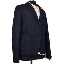 Harris Tweed Ladies Tailored Country Blazer Jacket Sz 16 #117 Immaculate Garment