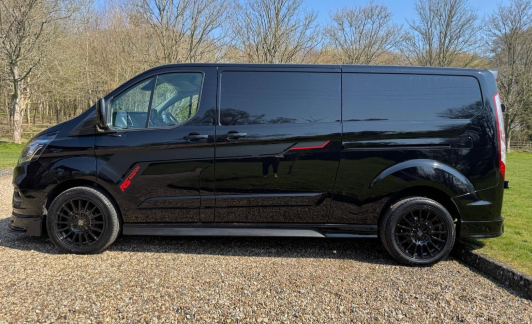 Ford Transit Custom Body Stripe Graphics Decals Any Logo 2012-2025