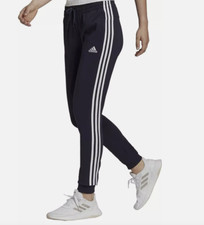 adidas Jogger Essentials 3-Stripes Women's Sweat Pants Size S Black