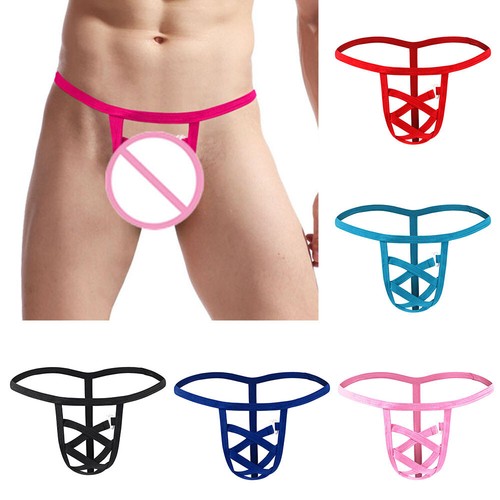 Sous-vêtements Sexy Hommes G-String TBack Transparent Lowrise - Polyamide/nylon - Neuf Avec étiquettes
