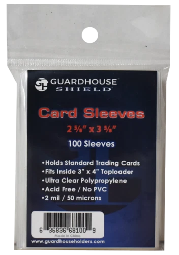100 fundas suaves para tarjetas de centavo coleccionables Guardhouse para TCG, bcw béisbol, fútbol americano