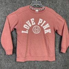 Pink By Victoria's Secret Pullover Graphic Sweatshirt Pink XS