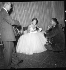 Irene Dunne 1950's Hollywood B/W Candid Original 2.25 x 2.25 Camera Negative
