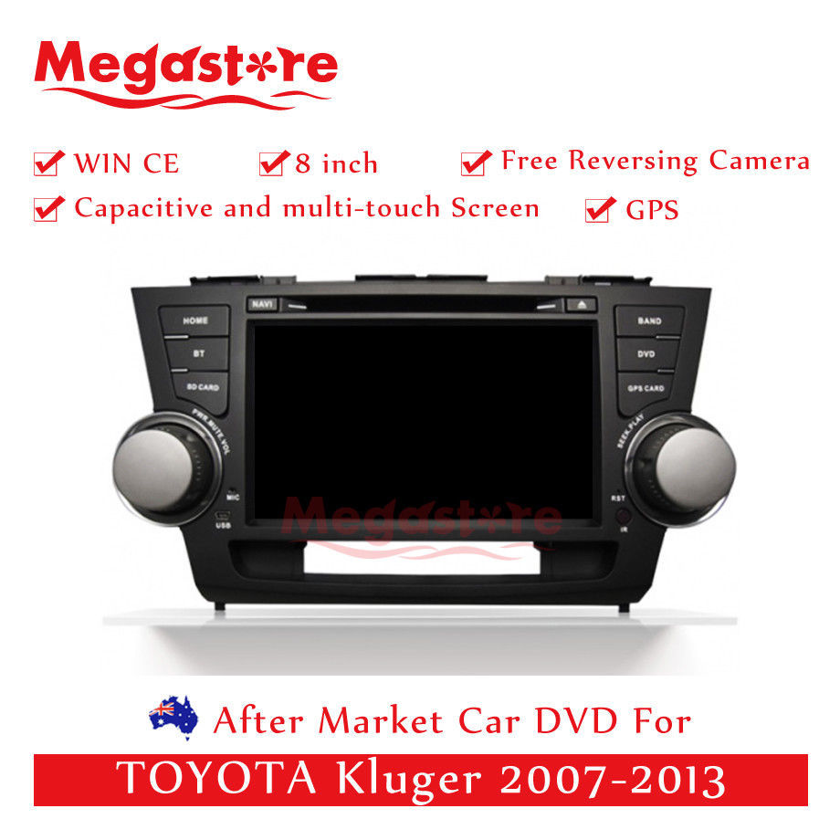 8" Car DVD GPS Navigation Head Unit Stereo For TOYOTA Kluger 20072013
