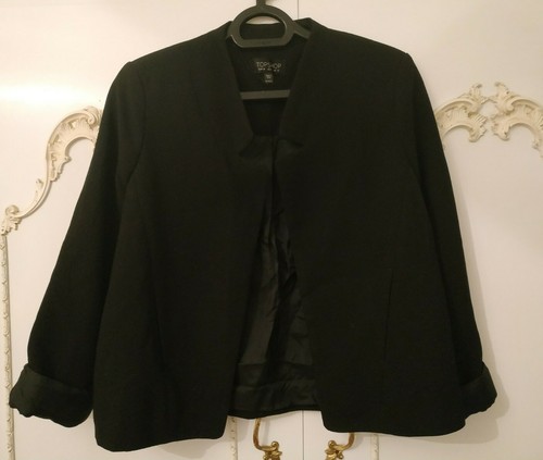 Topshop Ladies Black Cropped Bolero 
