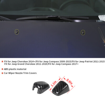 #ad #ad 2pc Hood Washer Wiper Water Spray Nozzle Decor Cover for Jeep Grand Cherokee 11 $10.99