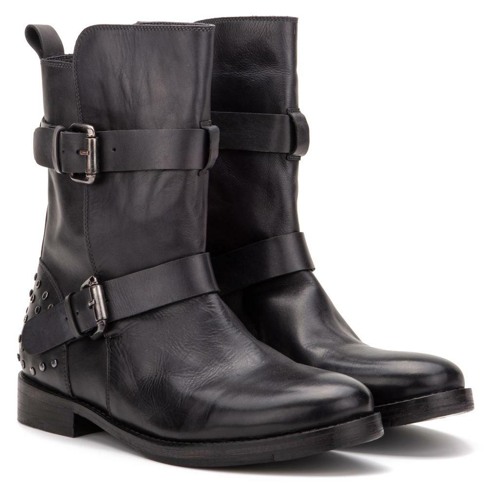 VINTAGE FOUNDRY CO Black Leather SHERRY 