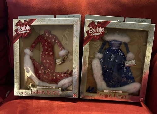 Target 1999 Collection 1999 Barbie HOLIDAY COLLECTION Fashion Avenue Target Exclusive, Lot Of ...